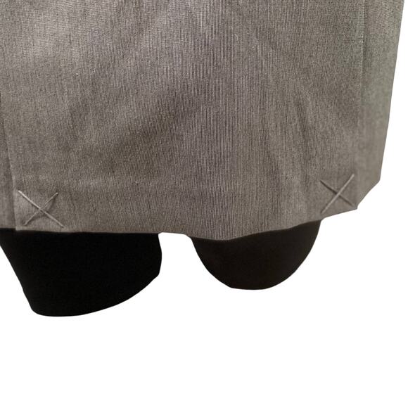 LAUNDRY by SHELLI SEGAL NWT Blazer Gray "Dark Sand" Turn Lock Clasp Size 8 - Picture 5 of 9